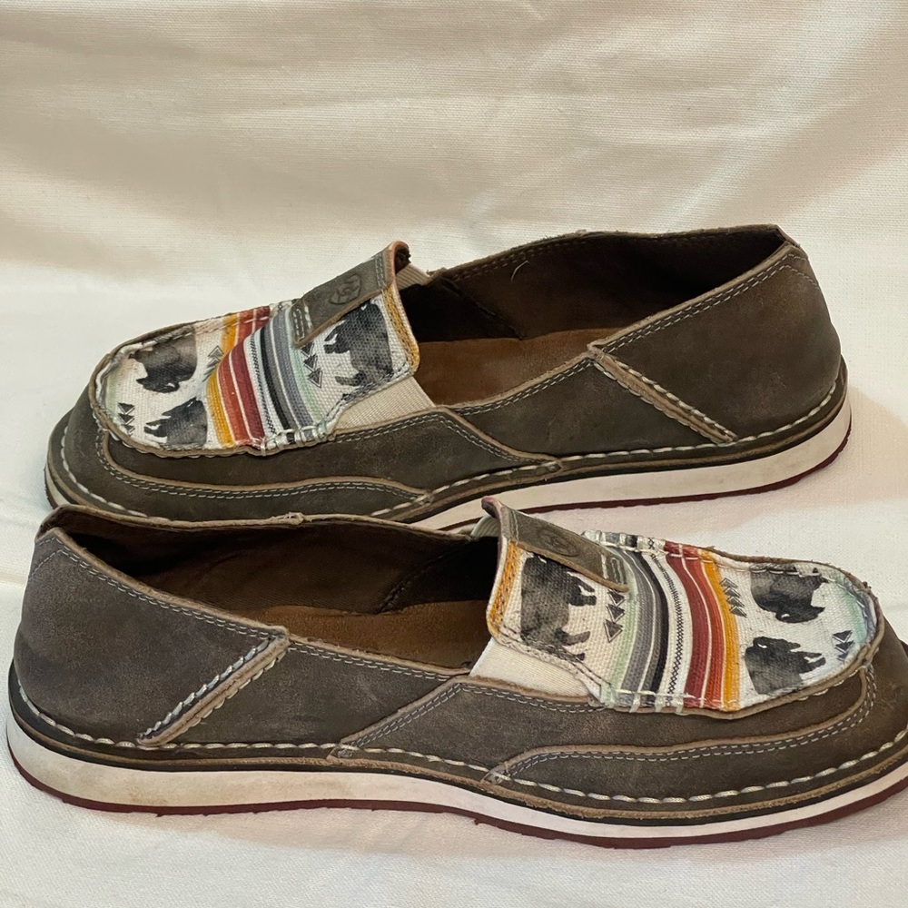 Ariat Cruiser Natural Taupe Buffalo Print Sz: 8.5 - Picture 6 of 8